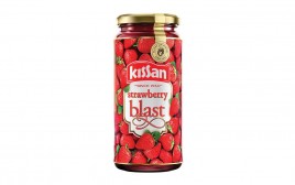 Kissan Strawberry Blast Jam   Glass Jar  320 millilitre
